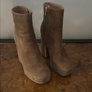 Coach Tan Suede Boots